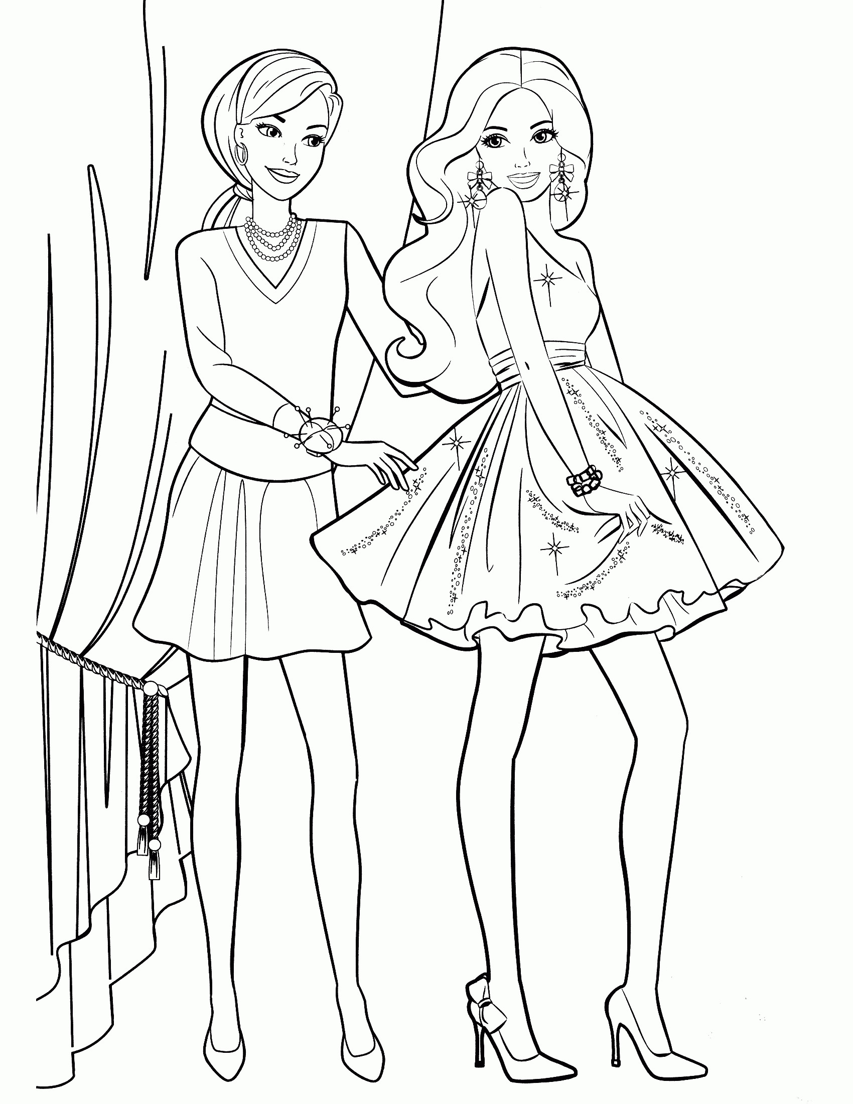 Fashion Coloring Pages For Girls
 Fashion Coloring Pages For Girls Printable Coloring Home