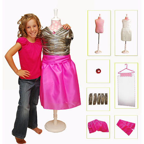 Fashion Design For Kids
 Shailie Starter Fashion Designer Dress Form Starter Kit