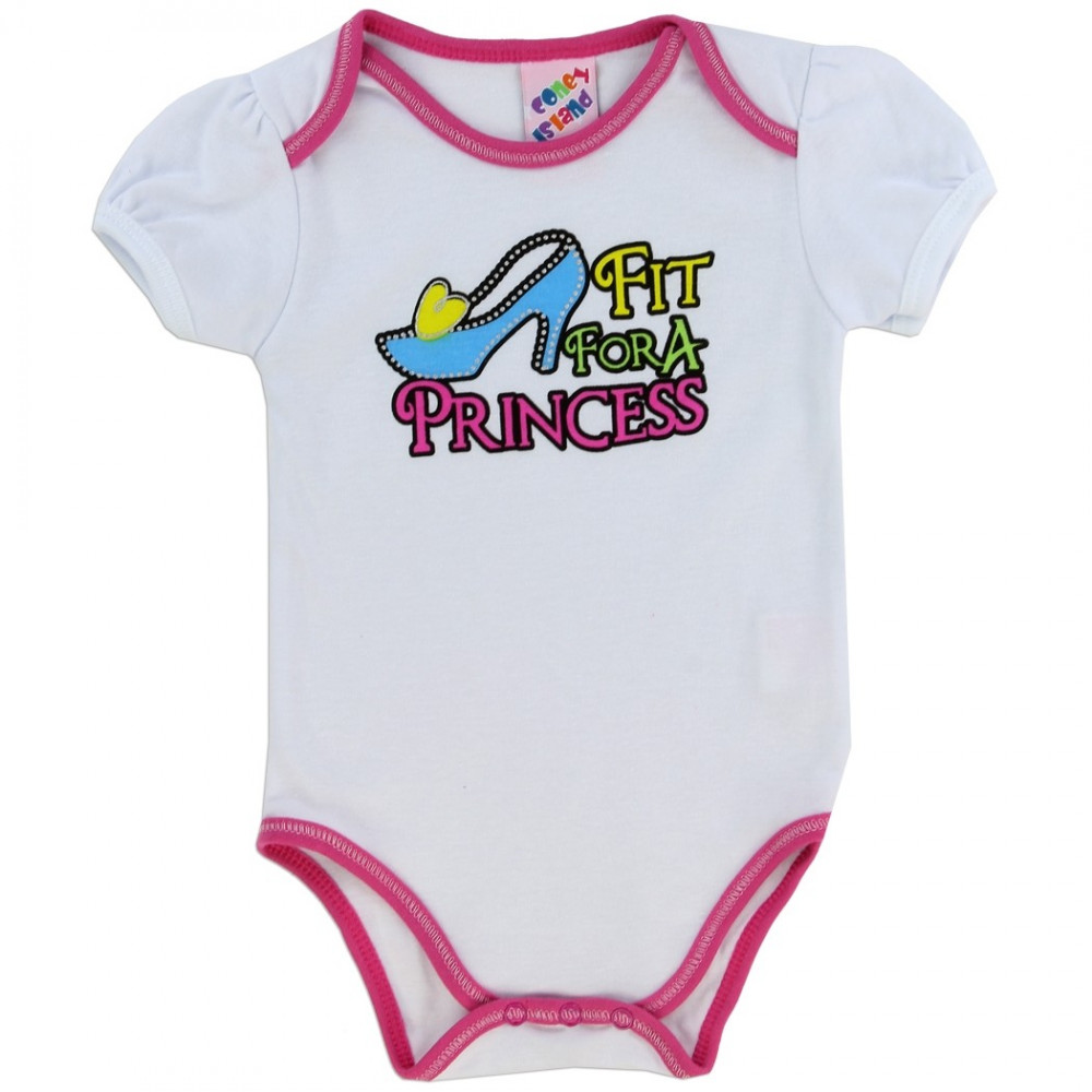 Fashion Island Baby Store
 Coney Island Fit for A Princess White Baby esie