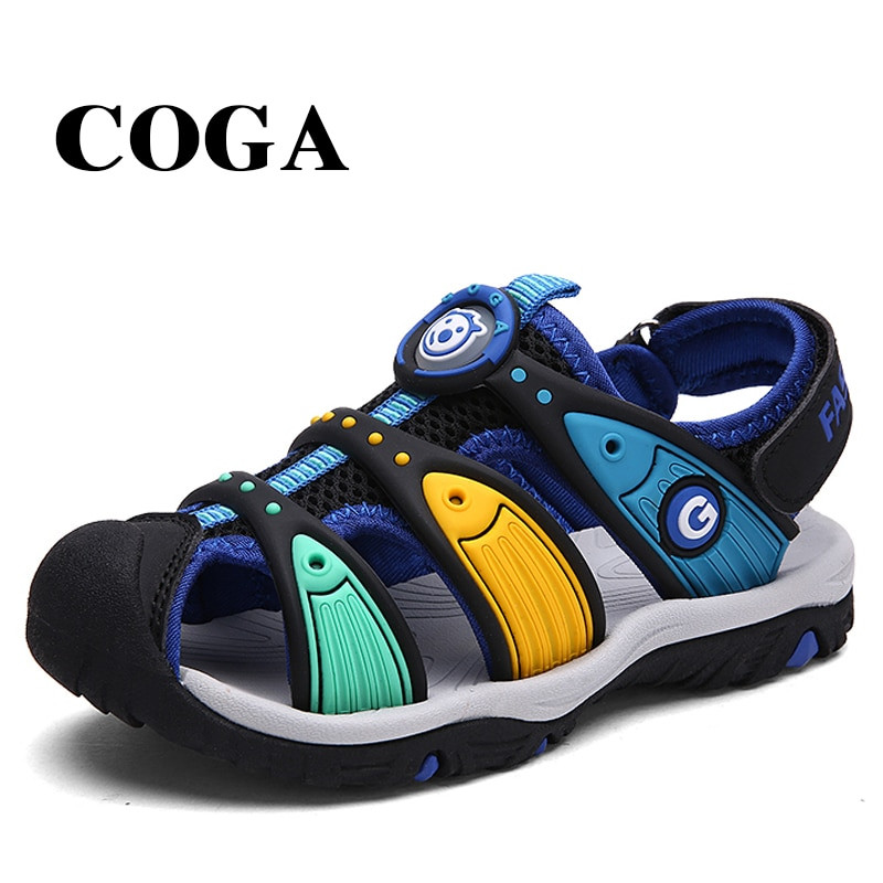 Fashion Shoes For Kids
 COGA fabric summer boy sandals toe wrap sandal kids shoes