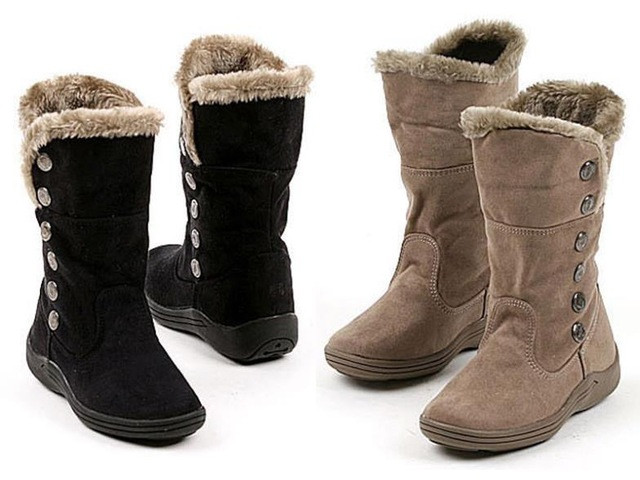 Fashion Shoes For Kids
 Girls Snowboots Children Fashion Warm Winter Black Chamois