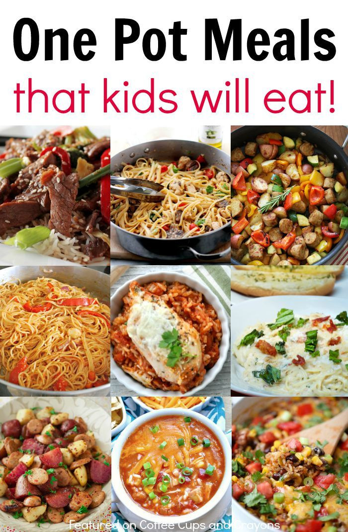 Fast Kid Friendly Dinners
 Kid Friendly e Pot Meals