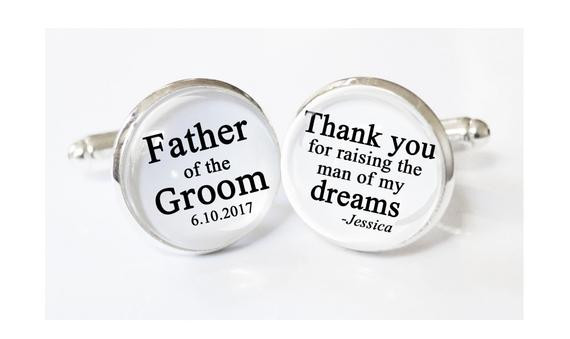 Father Of The Groom Gift Ideas
 Father of the Groom Gift Gift from Bride cufflinks