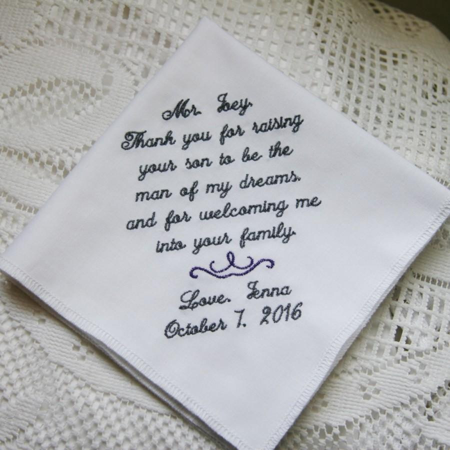 Father Of The Groom Gift Ideas
 Father The Groom Gift From Bride Embroidered