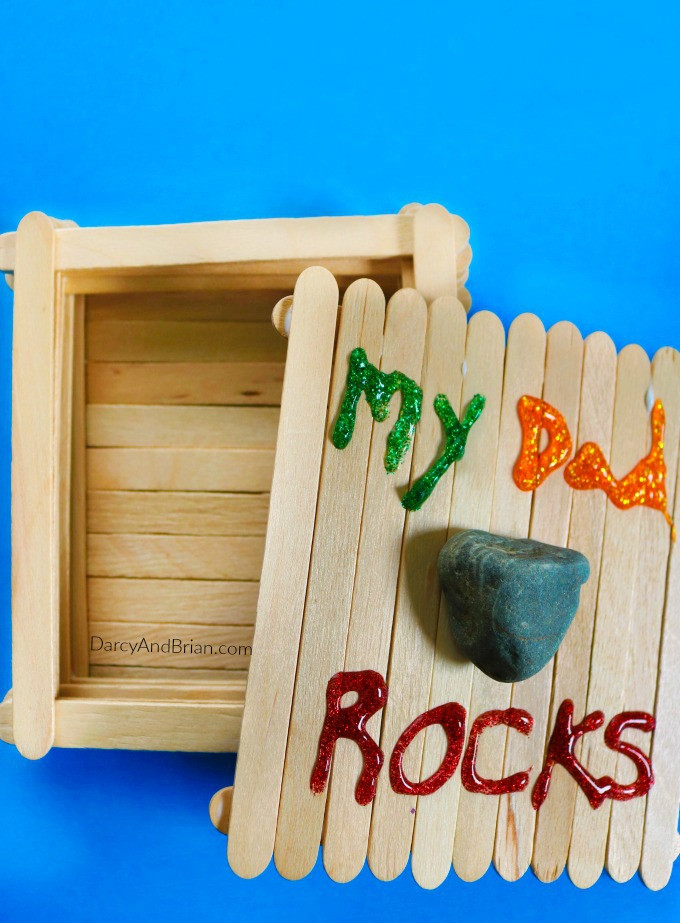 Father'S Day Craft Ideas For Toddlers
 My Dad Rocks Keepsake Box Father s Day Craft for Kids