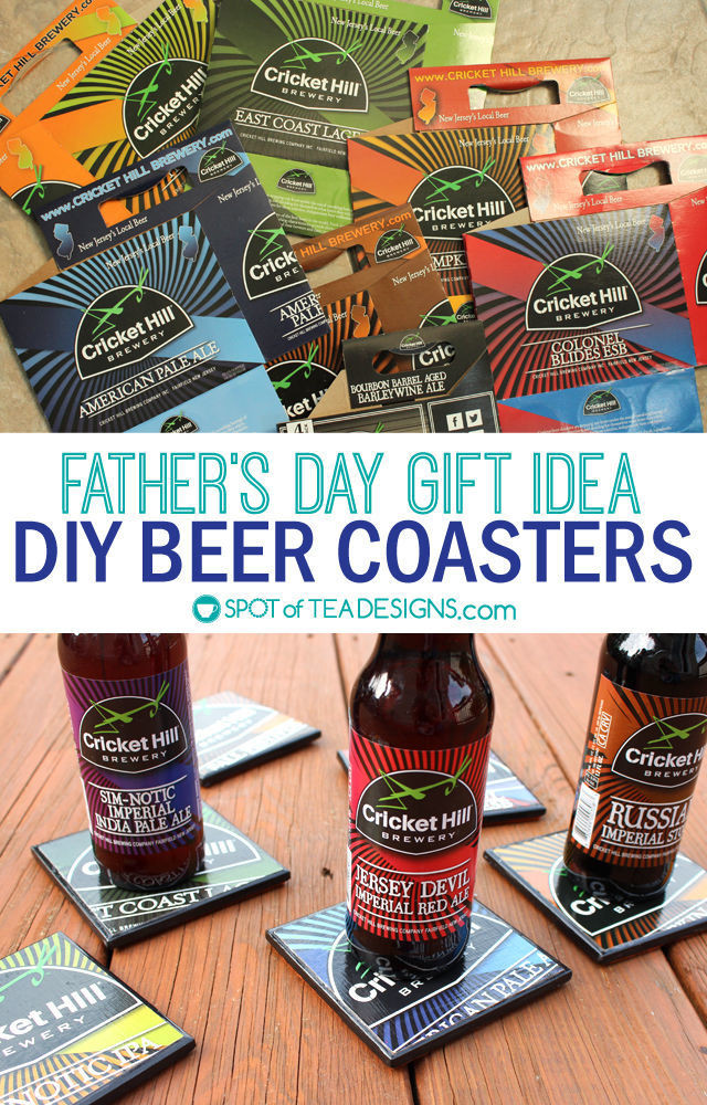 Father'S Day Gift Ideas Beer
 Father s Day Gift DIY Beer Coasters from 6 Packs
