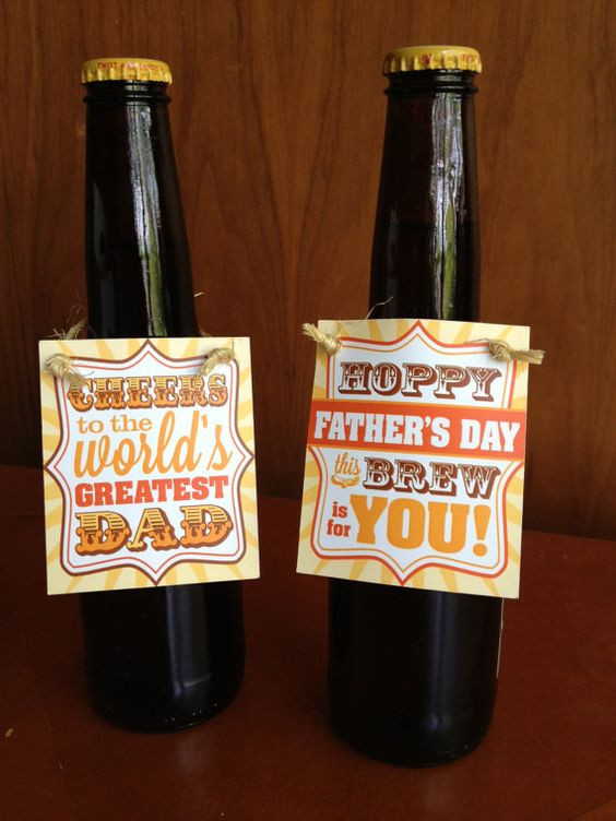 Father'S Day Gift Ideas Beer
 Father s Day Beer Hang Tag Printable PDF Set of 2