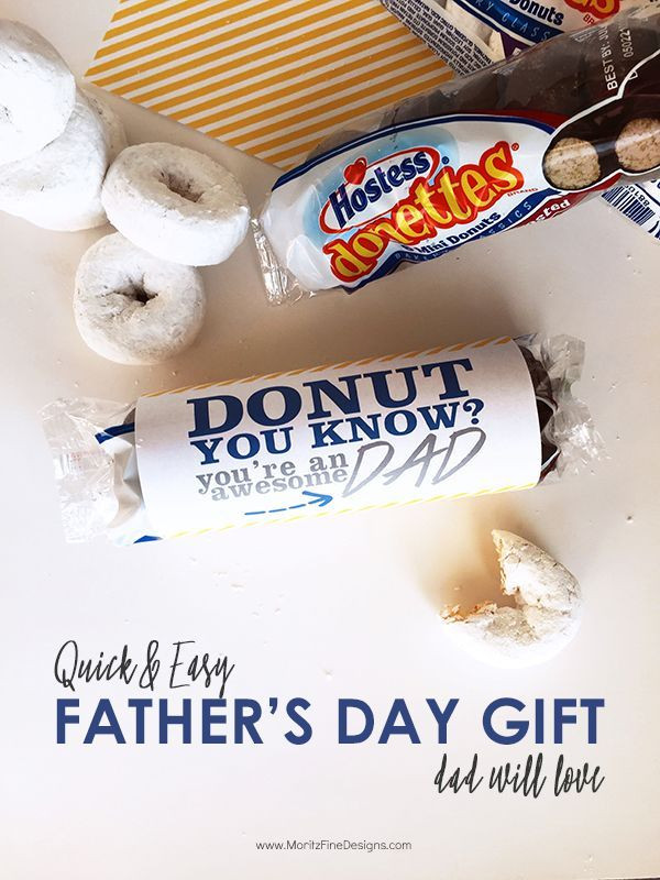 Father'S Day Gift Ideas For Church
 Quick and Easy Father s Day Donut Gift Idea