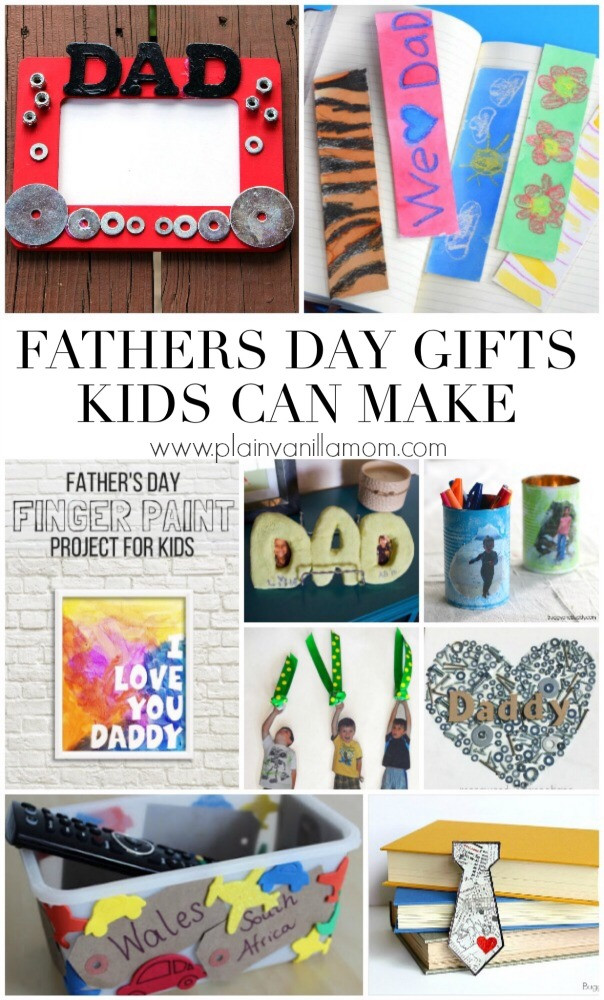 Fathersday Gifts From Kids
 Father s Day Gifts Kids Can Make Plain Vanilla Mom