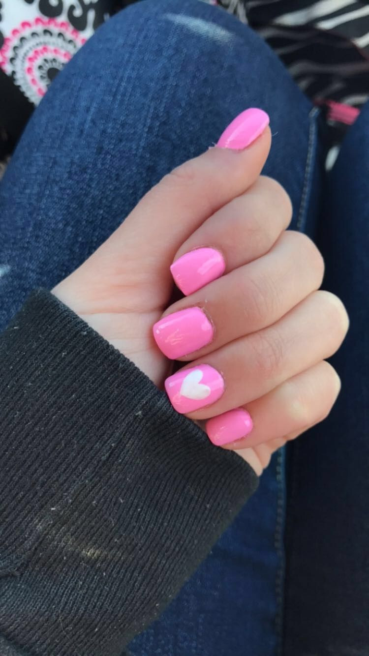 February Nail Colors
 Valentine’s Day nails February nails ideas pink nails