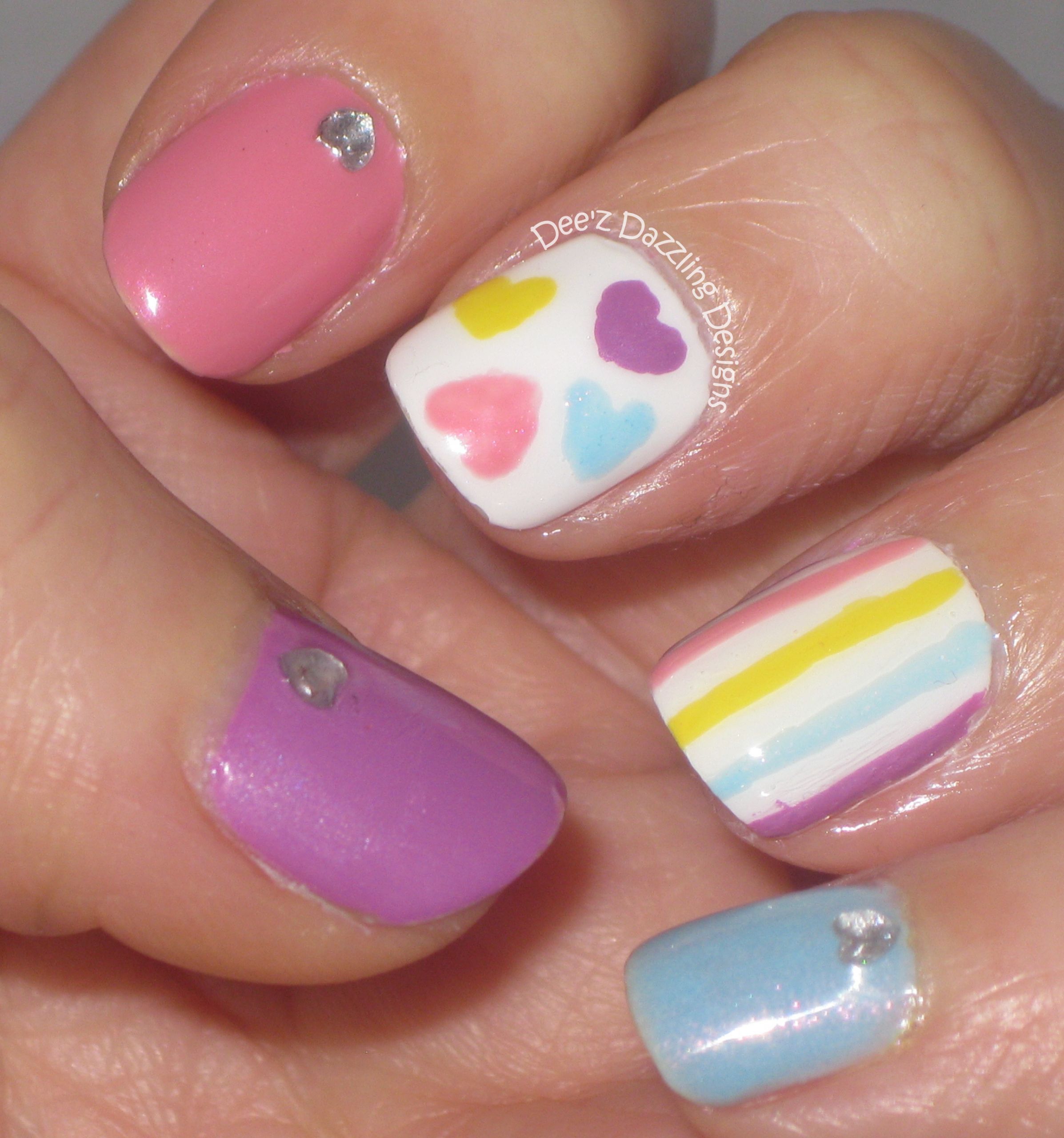 February Nail Designs
 February Nail Art Challenge Pastel – Dee s Dabblings
