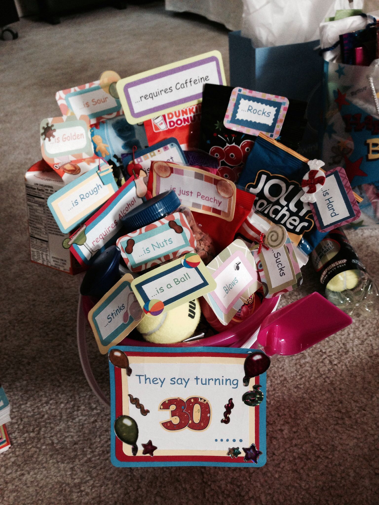 Female 30Th Birthday Gift Ideas
 More of the 30th birthday basket Randoms