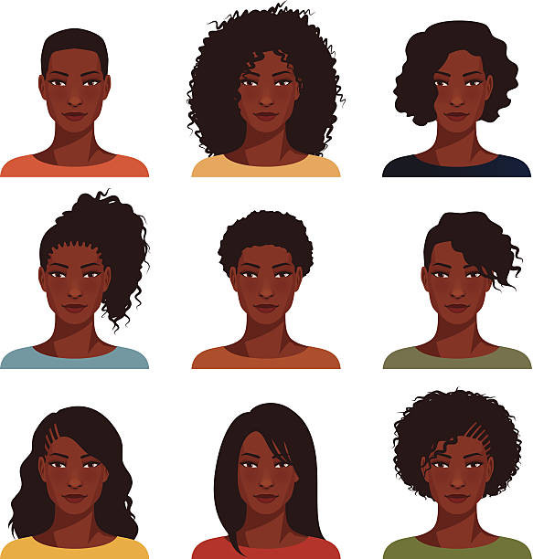 Female Hairstyles Art
 Best Curly Hair Illustrations Royalty Free Vector