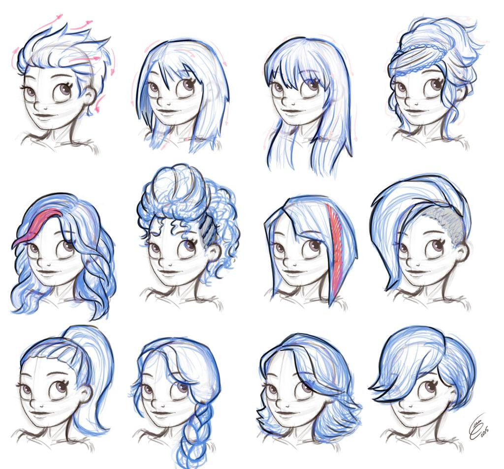 Female Hairstyles Art
 Reference Hairstyle Female by Gian16 on DeviantArt