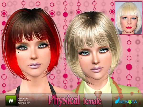 Female Hairstyles With Physics
 Pin by The Sims Resource on Freebies