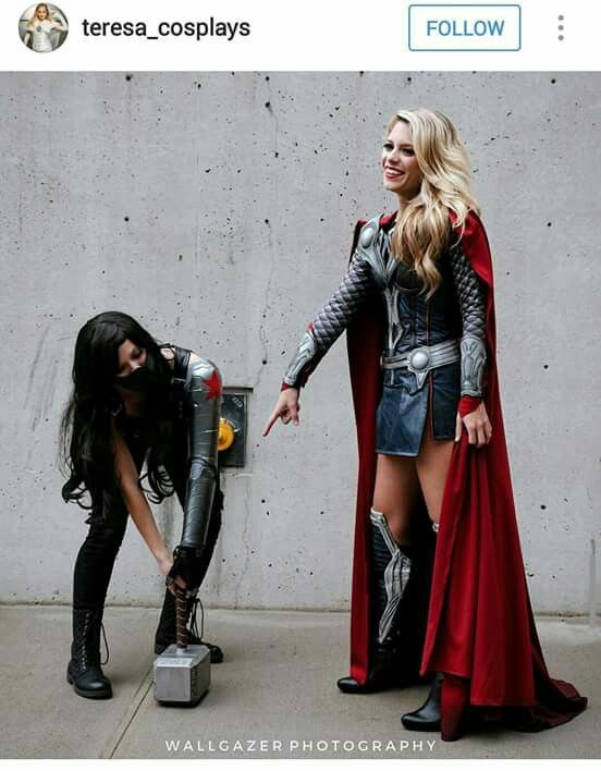 Female Superhero Costume DIY
 amazing cosplay love the details on thor s