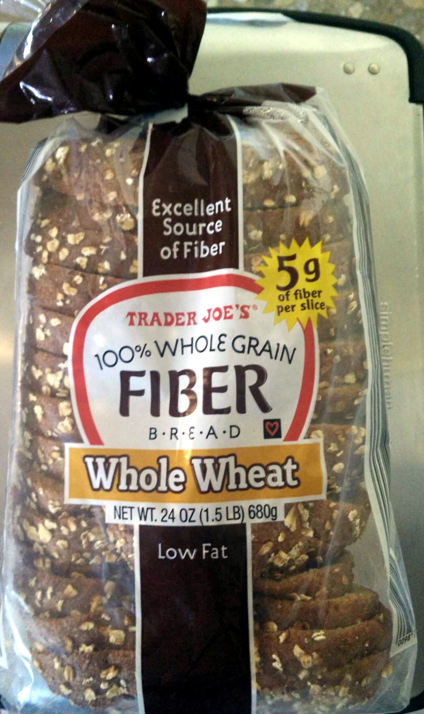 Fiber In Whole Grain Bread
 Whole Grain Fiber Bread Trader Joe s 24 OZ 1 5