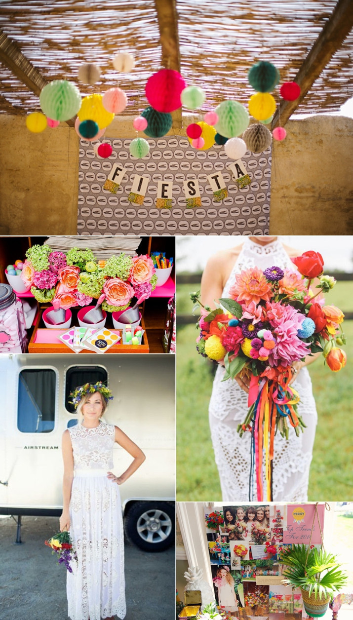 Fiesta Themed Wedding
 Colourful Fiesta Style Wedding Inspiration