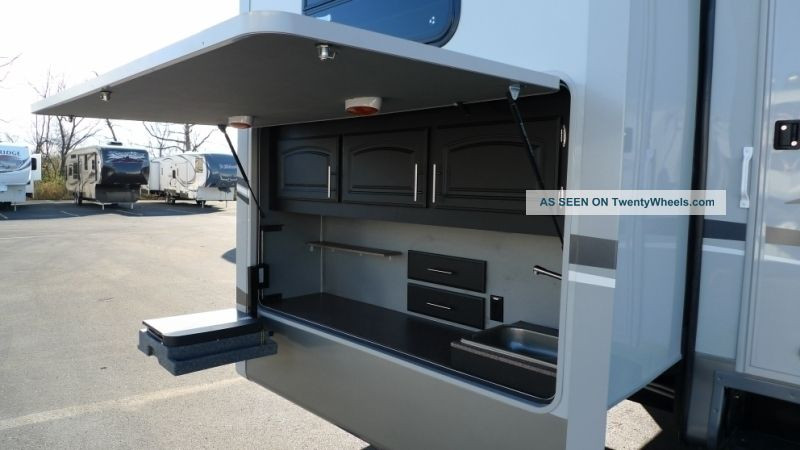 Fifth Wheel With Outdoor Kitchen
 2013 Forest River Cedar Creek Silverback 35 Qb4 Quad Bunk