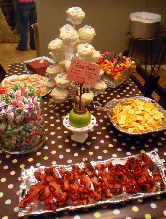 gender-reveal-party-food-table-gender-reveal-party-pinterest