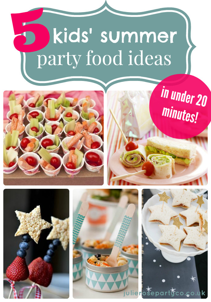 Finger Food Ideas For Summer Party
 5 kids’ summer party food ideas in under 20 minutes