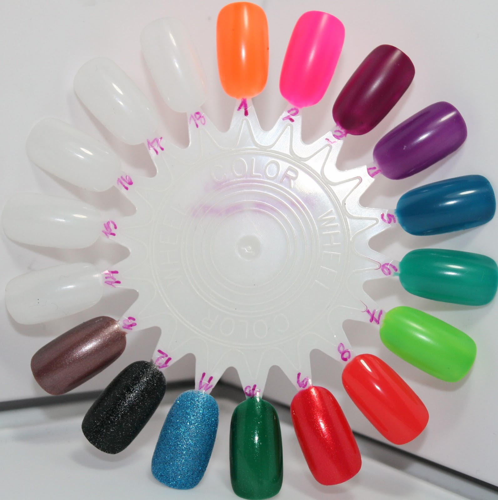 Finger Nail Colors
 vibrancy on a brush Nail Polish Collection & Swatches