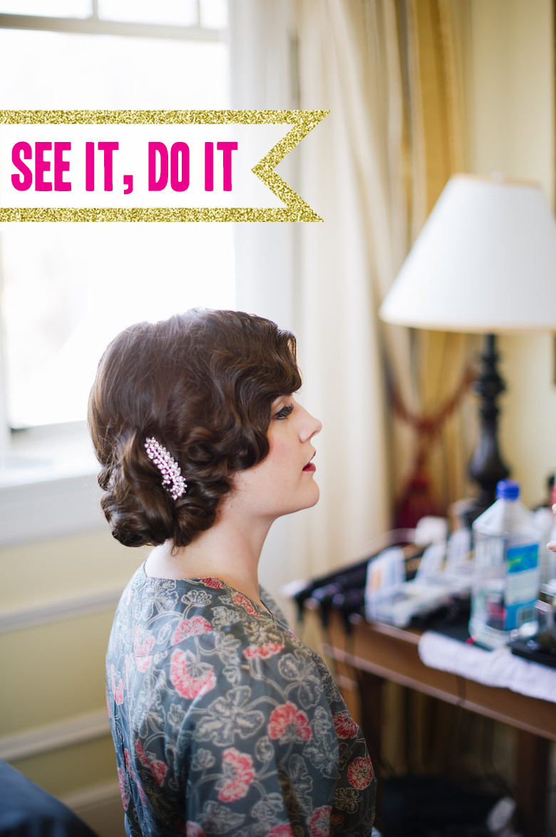 Finger Waves Wedding Hairstyle
 See It Do It Glammy Finger Waves