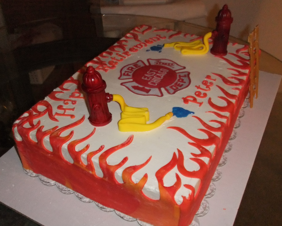 Firefighter Retirement Party Ideas
 Firefighter retirement cake