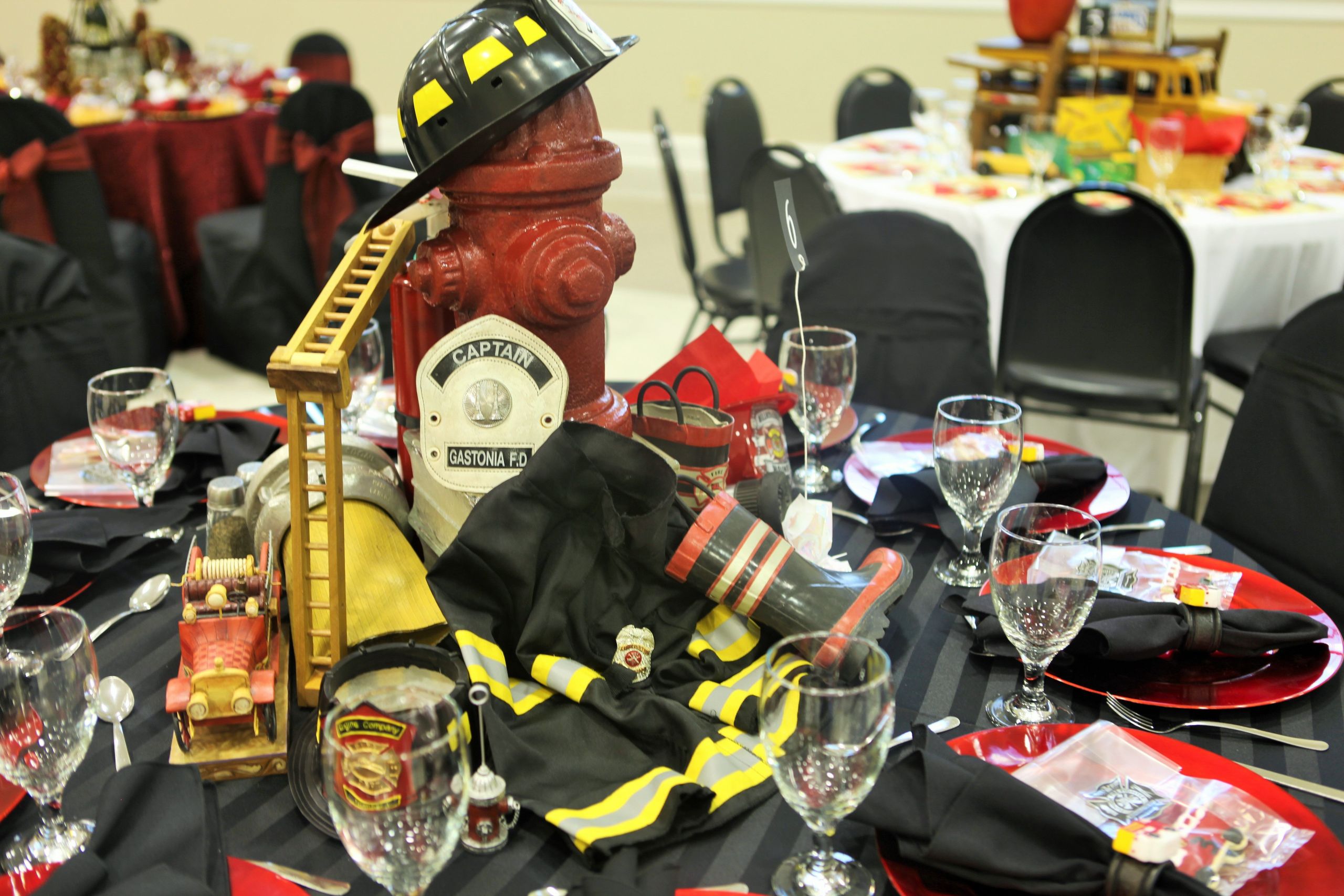 Firefighter Retirement Party Ideas
 Firefighter Themed Centerpiece Misc