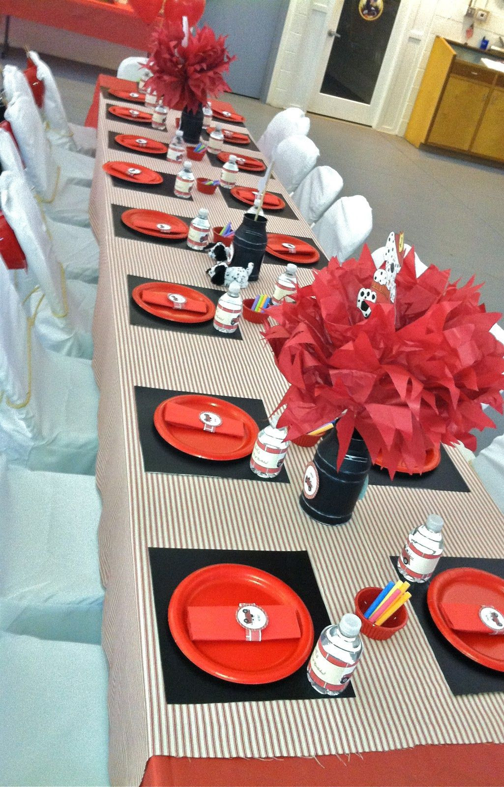 Firefighter Themed Wedding
 Fire fighter party I did in December