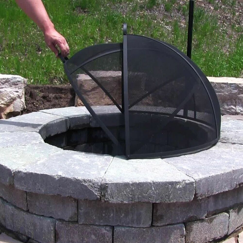 Firepit Metal Cover
 Outdoor Fire Pit Cooking Grill Metal Fire Pit Screen Cover