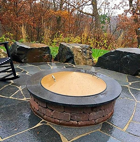Firepit Metal Cover
 Round Metal Fire Pit Campfire Ring Cover 34 3 4″ Diameter