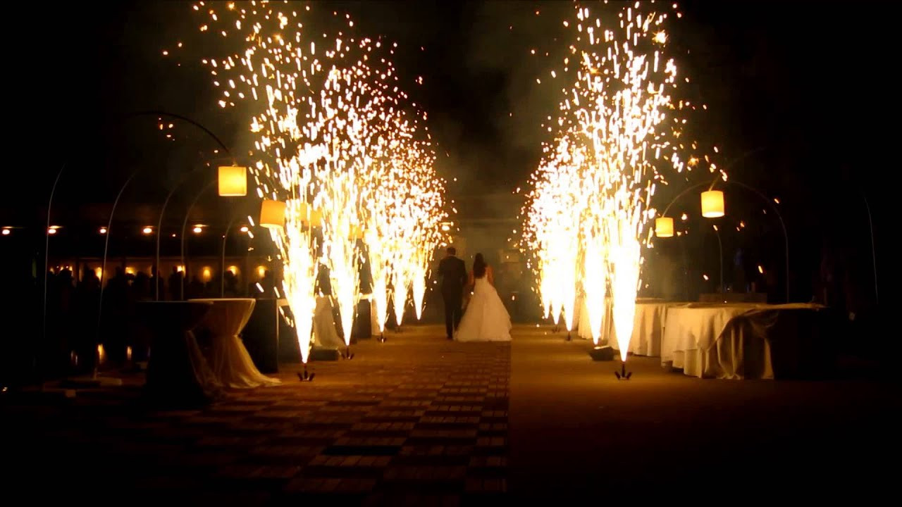 Firework Sparklers Wedding
 MJD Pyrgos fireworks Wedding displays Eleon Nicosia Cyprus