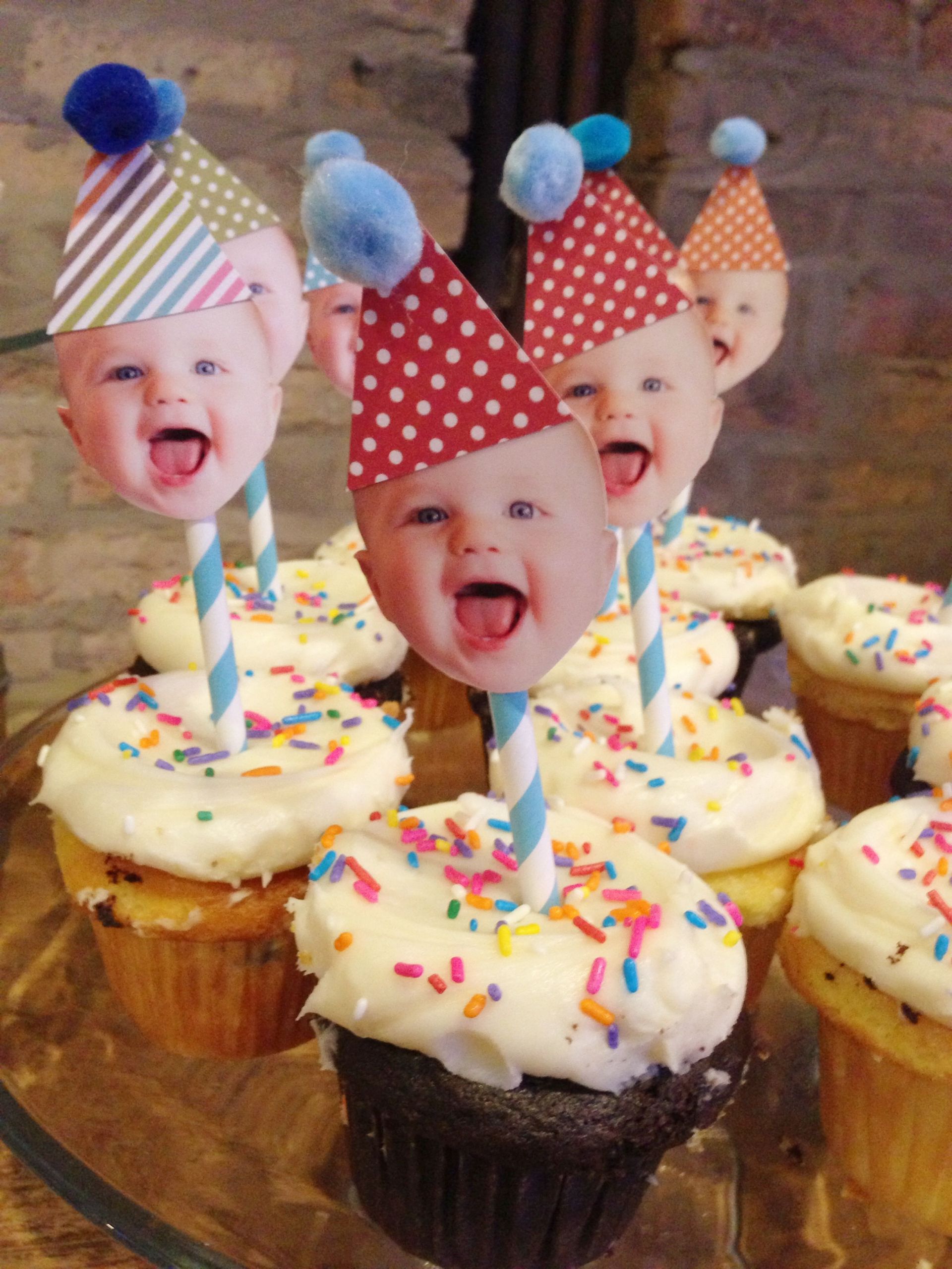 First Birthday Cake Decorating Ideas
 Easiest DIY Cupcake Toppers for a first birthday party