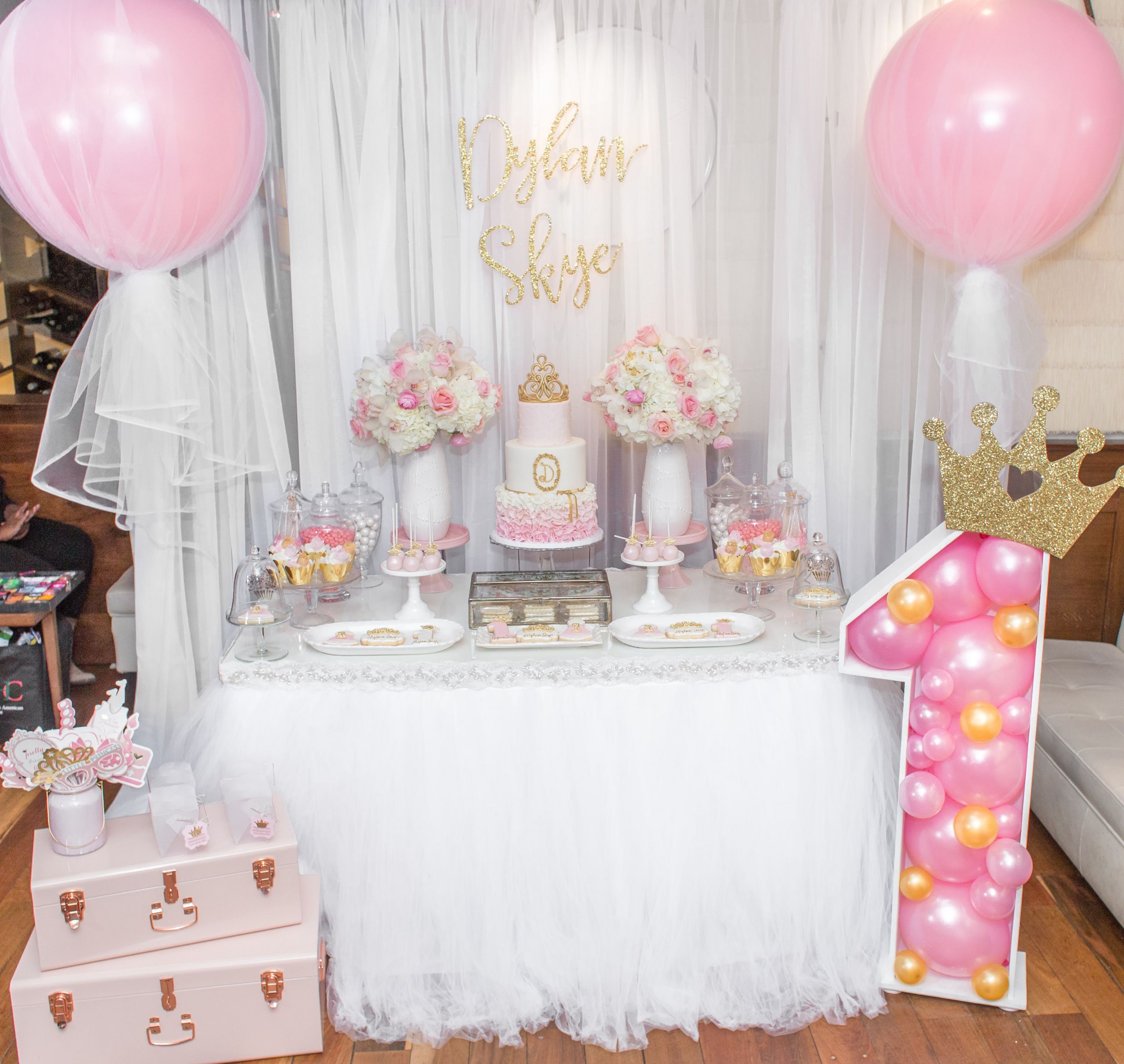 First Birthday Party Decoration Ideas
 Princess First Birthday Party