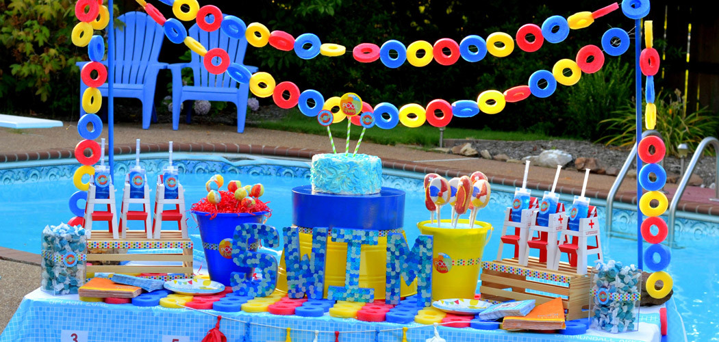 First Birthday Pool Party Ideas
 Pool Party Birthday Theme