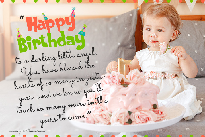 First Birthday Quotes For Daughter
 106 Wonderful 1st Birthday Wishes And Messages For Babies