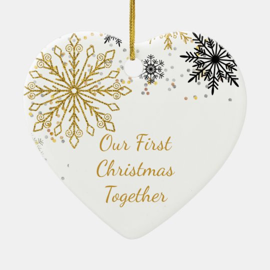 First Christmas Together Gift Ideas
 Our First Christmas To her Snowflake Ornament