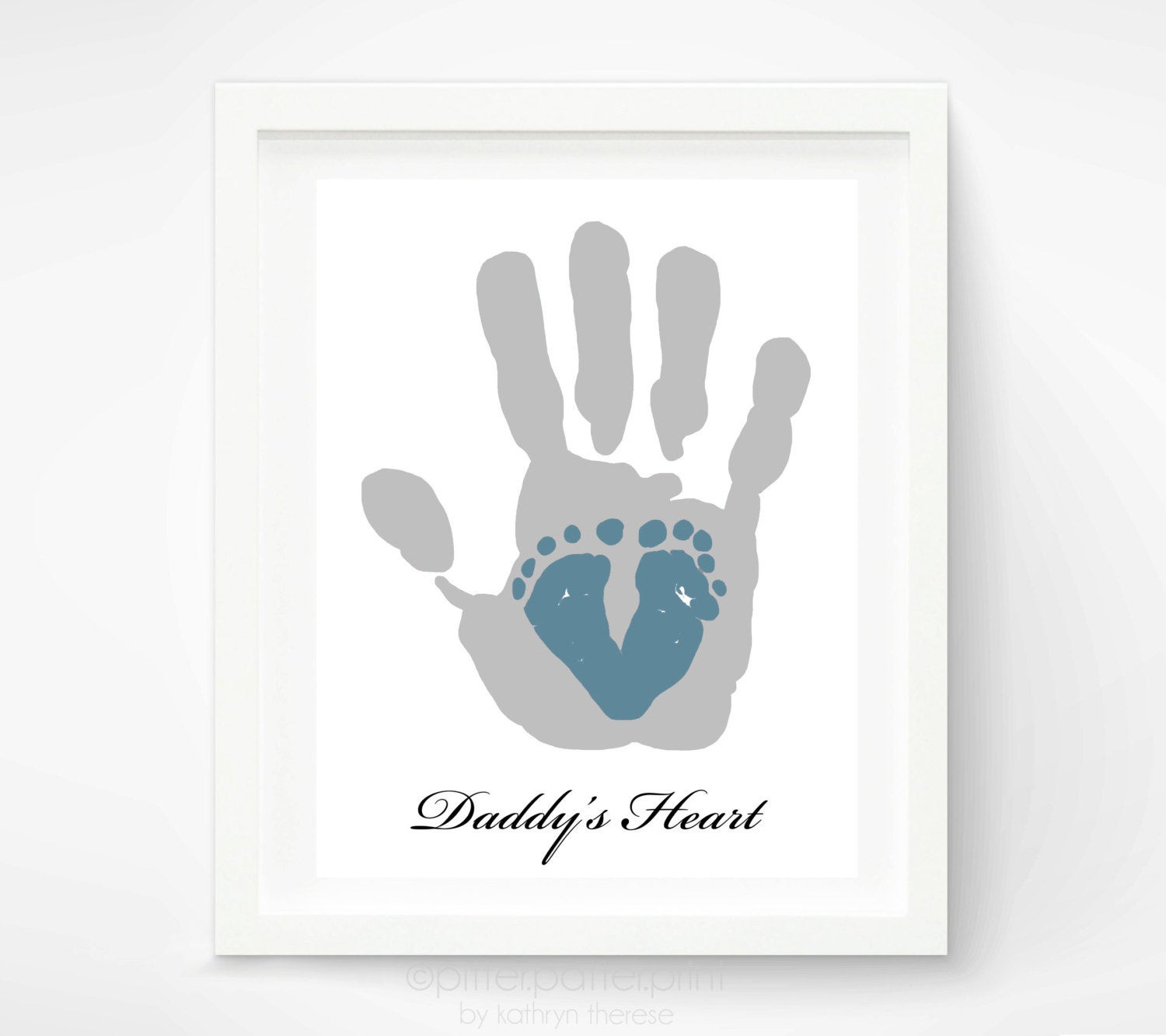 First Father'S Day Gift Ideas From Baby Boy
 First Father s Day Gift for New Dad Baby by PitterPatterPrint