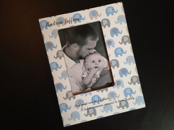 First Father'S Day Gift Ideas From Baby Boy
 Personalized Father Son Picture Frame 4x6 Wood