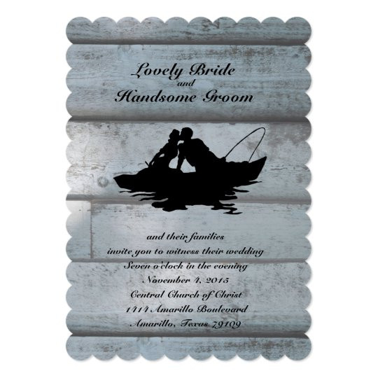 Fishing Themed Wedding Invitations
 Camping Glamping Fishing Nature Wedding Invite