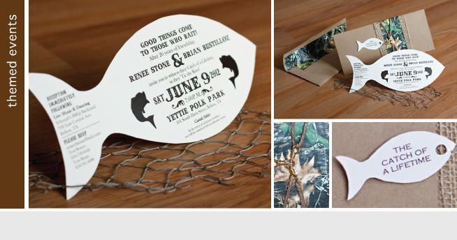 Fishing Themed Wedding Invitations
 Fishing themed Wedding invitations