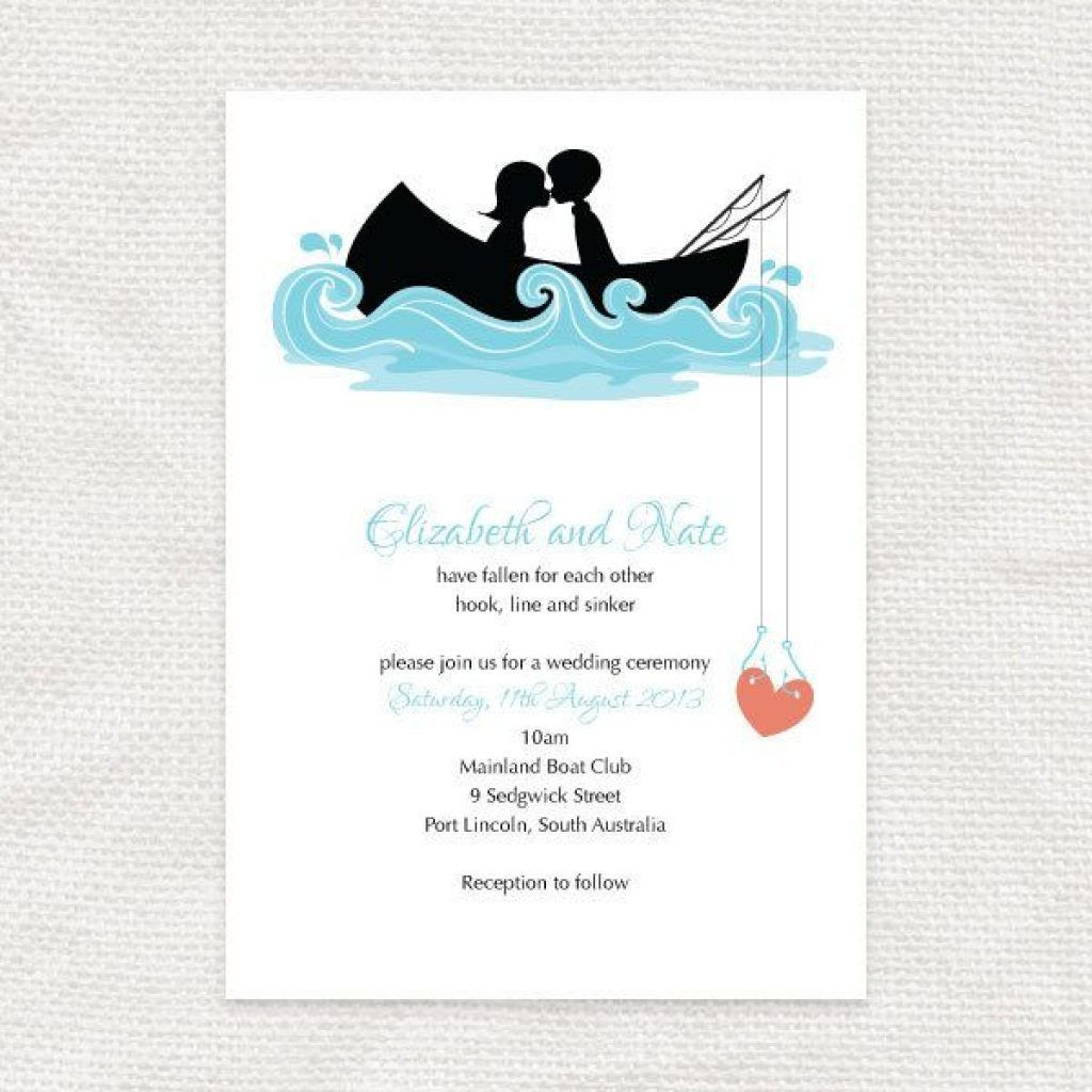Fishing Themed Wedding Invitations
 Fishing Themed Wedding Invitations as with new trend and