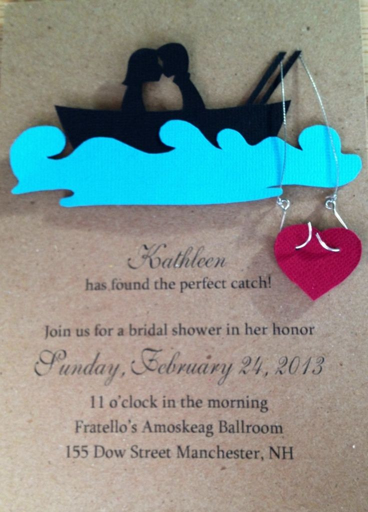 Fishing Themed Wedding Invitations
 wedding shower invitations fishing