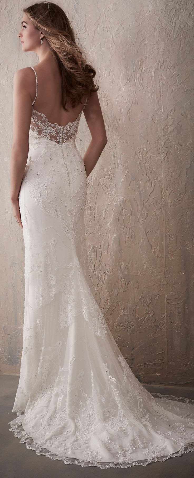 Fitted Wedding Dresses
 Best 25 Lace back wedding dress ideas on Pinterest