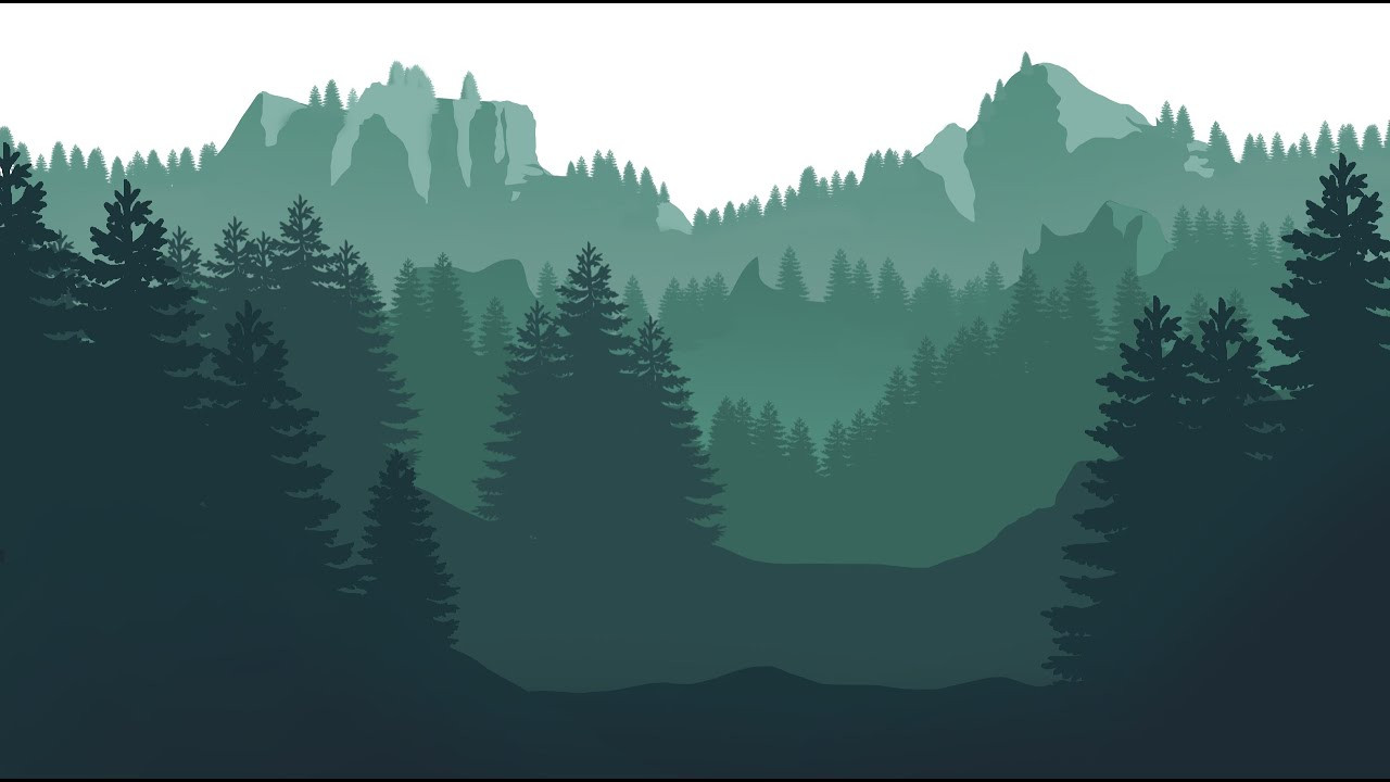 Flat Design Landscape
 Flat Landscape speed drawing 2