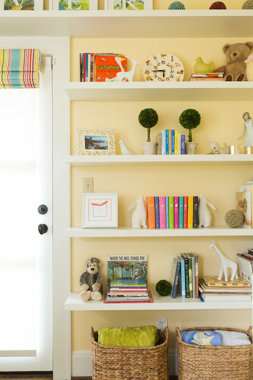 Floating Shelves Kids Room
 Nursery Bookshelves Transitional nursery Nifelle Design