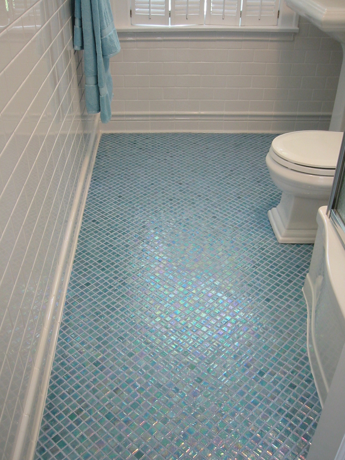 Floor Tiles For Bathrooms
 Just Grand Original 1930 s Hall Bathroom Remodel