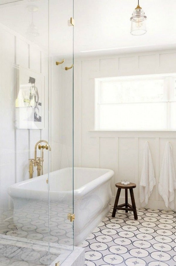 Floor Tiles For Bathrooms
 Geometric Patterned Tiles Trending Pinterest