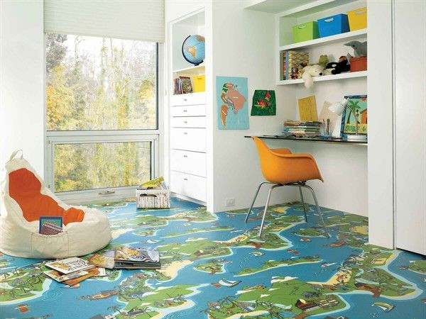 Flooring For Kids Room
 5 fun modern vinyl flooring designs from Tarkett